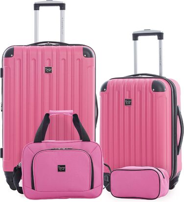 Набір валіз Travelers Club Midtown Hardside 4-Piece (Bubble Gum)