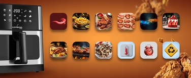 Аерофритюрниця Lehmann LHODF-1810 1800 Вт, 10 л, сріблясто-сіра