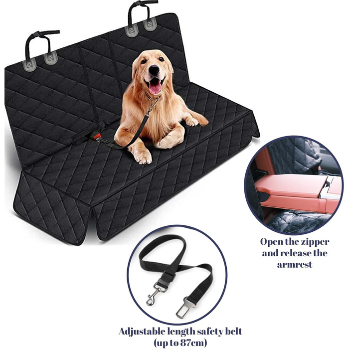 Накладка на сидіння автомобіля для собак, 135x120 см, водовідштовхувальна, стійка до подряпин, універсальна, для вантажівок, легкових автомобілів, позашляховиків, Jeep