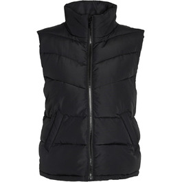 Жіночий короткий жилет Noisy May NMDALCON, XS, чорний/білий