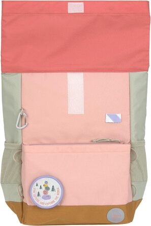 Дитячий рюкзак LÄSSIG з нагрудним ремінцем, 12 літрів, водонепроникний, Rolltop, зелено-блакитний