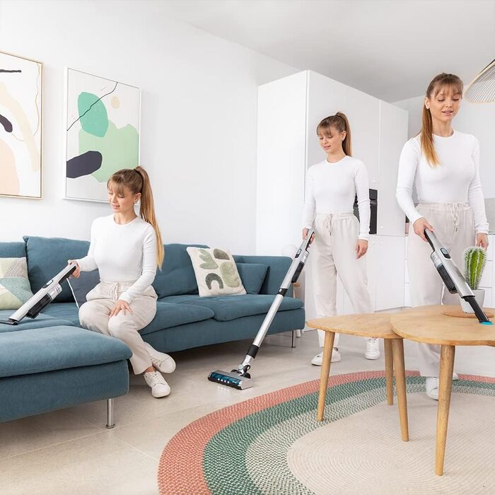 Вертикальний бездротовий пилосос Cecotec Scoba 2100 Jalisco: 210 Вт, 20 кПа, 45 хв роботи, моторне насадка Jalisco