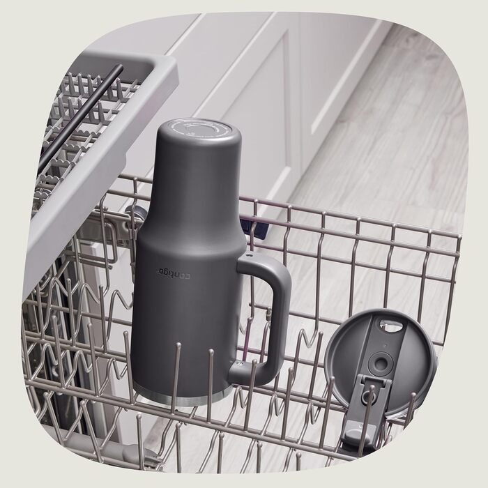 Contigo Streeterville Thermos Flask 1200 ml with Handle and Straw | Insulated Stainless Steel Thermos Drinking Bottle with Lid | Keeps Drinks Cold for 29 Hours | Travel Mug | Thermos Mug | BPA-Free