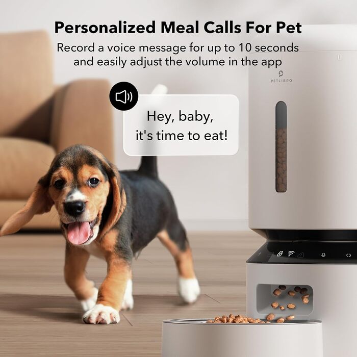 PETLIBRO Автомат годування котів 5л, WiFi, з програмою, білий
