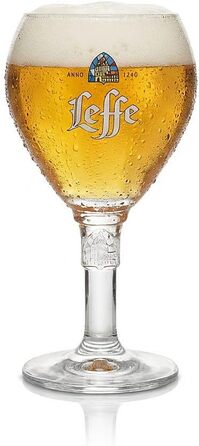 Набір келихів Leffe Large (6 шт) 330 мл для пива Leffe Blonde, Brown, Ruby, Double, Triple + підставки