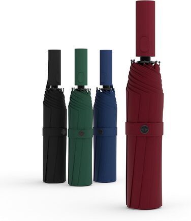 Sapor Design Premium Umbrella with Lotus Effect | Stormproof, windproof, open/close automatic | Elegant & stylish umbrella | Stylish compact umbrella (Umbrella) | ICONIC Red - Iconic