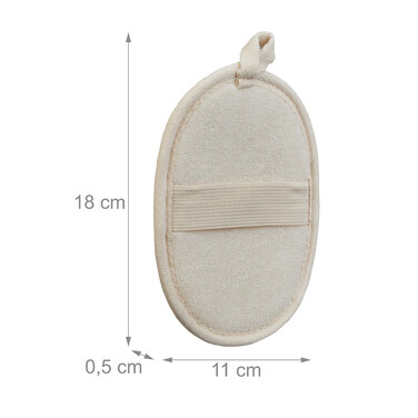 Relaxdays Loofah Sponge Set of 4