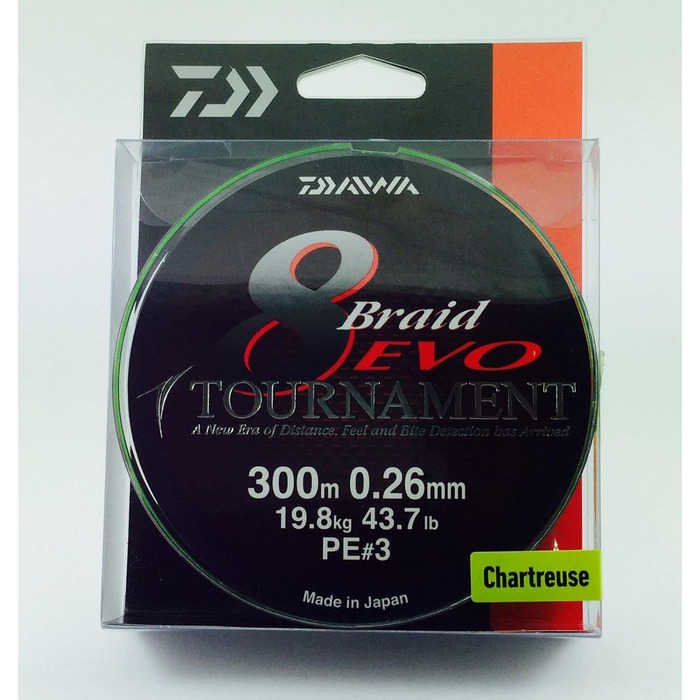 Daiwa Tournament 8 Braid EVO 0.30mm 23.4kg 300m braided line