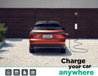 Кабель для зарядки електромобіля Type 2 11kW 6м CEE 6-16A 400V для всіх електро- та плагін-гібридних авто, білий