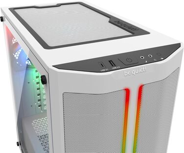 Корпус для ПК be quiet! Pure Base 500DX White, 3 вентилятори Pure Wings 2, ARGB підсвітка, підтримка радіаторів до 360мм, загартоване скло, білий