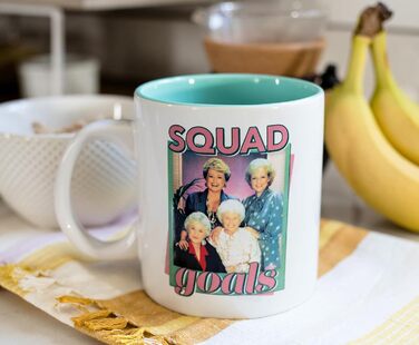 Silver Buffalo The Golden Girls Squad Goals Ceramic Mug | Holds 20 Ounces