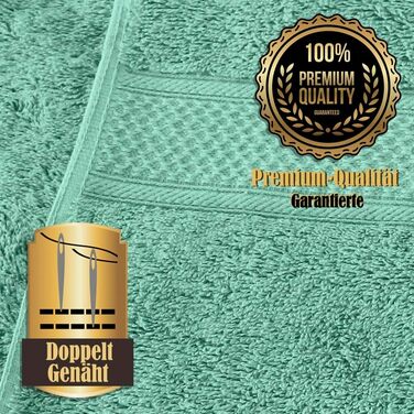 Набір рушників LEBENGOOD 10 предметів, 100% бавовна, Oeko-TEX, м'які та гігроскопічні (2 банні, 4 для рук, 4 рукавички), колір Aqua