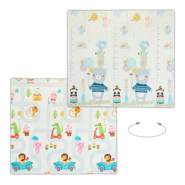 Relaxdays Foldable Play Mat with Animals