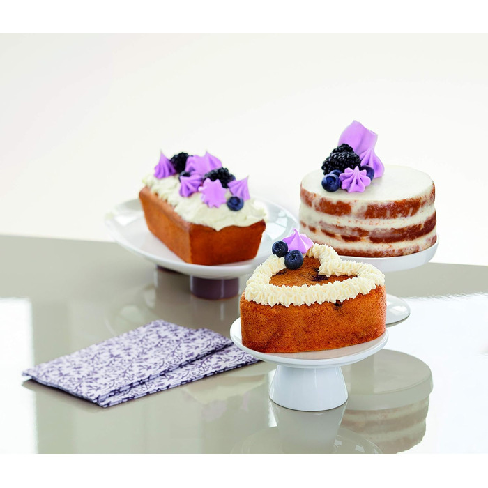 Dr. Oetker Mini Cake Tins Set EXCLUSIVE, cake tins with ceramic-reinforced non-stick coating, cake molds for various cakes, Grey-Brown/Crème, Quantity: 1 x 3-piece set