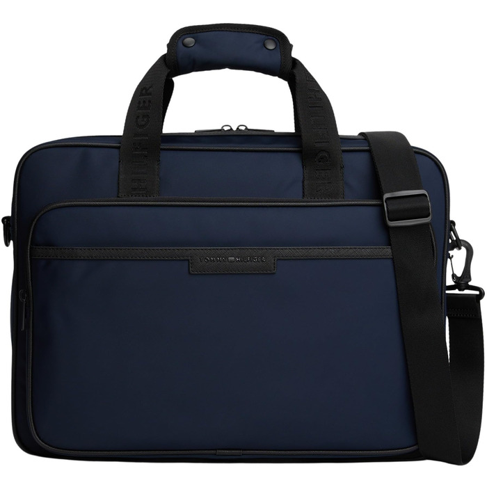 Сумка для ноутбука Tommy Hilfiger Repreve з ременем для візка, чорна (Black) - Універсальний розмір