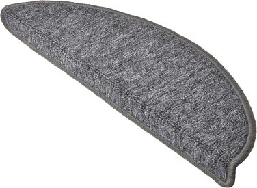 Килимок на сходи Beautissu ProStair 55x15 см (15 шт.) - сірий, самоклеючий, для вузьких сходів