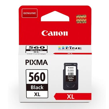 Оригінальний чорнильний картридж Canon PG-560XL FINE чорний (XL), підвищена ємність