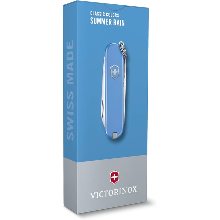 Мультитул Victorinox Classic SD: Швейцарський ніж, 7 функцій, з файлом для нігтів (Summer Rain)