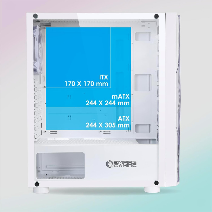 Комп'ютерний корпус EMPIRE GAMING Diamond – ігровий корпус середнього розміру ATX з RGB підсвічуванням