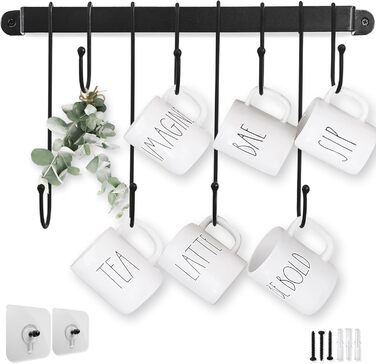 AJART Coffee Cup Hook Shape Hand-Forged (43.2 cm), Free and very flexible for utensil holder