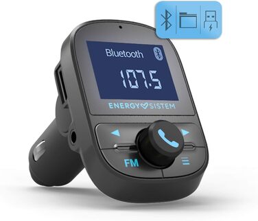 FM-трансмітер для авто Energy Sistem PRO з Bluetooth, USB, microSD, MP3, дисплеєм та гучним зв'язком