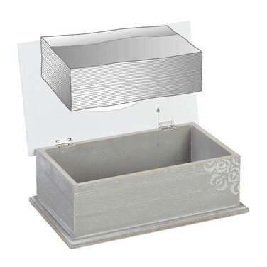Relaxdays Tissue Box with Lid