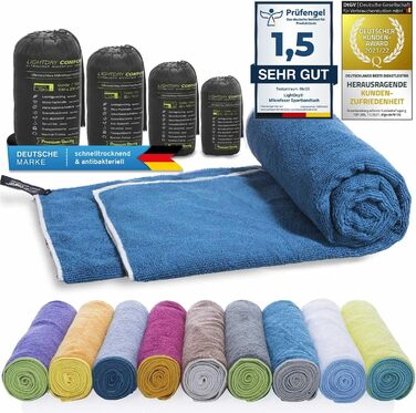 Спортивне рушник LightDry® Original з мікрофібри - для подорожей, у рюкзак, для басейну та фітнесу - швидковисихаюче, антибактеріальне (60 x 30 см, Petrol)