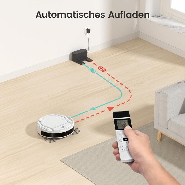 Робот-пилосос LEFANT Gen2 з функцією миття, 12000Pa, LiDAR-навігація, керування через додаток/Alexa/iWatch (M210P)