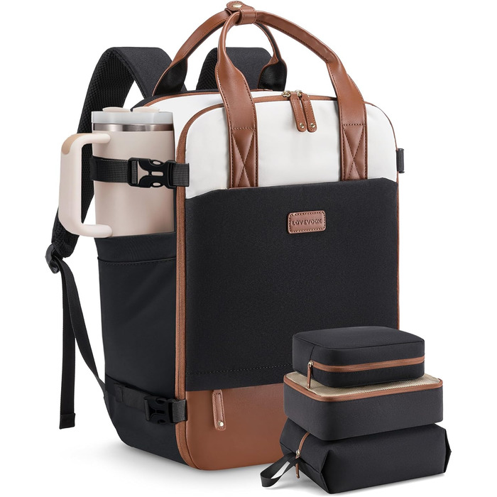 LOVEVOOK Рюкзак для ручної поклажі, дорожній рюкзак для жінок, 15.6