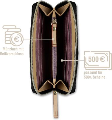 Bugatti Ella Women's Long Wallet with Zipper for 9 Cards
