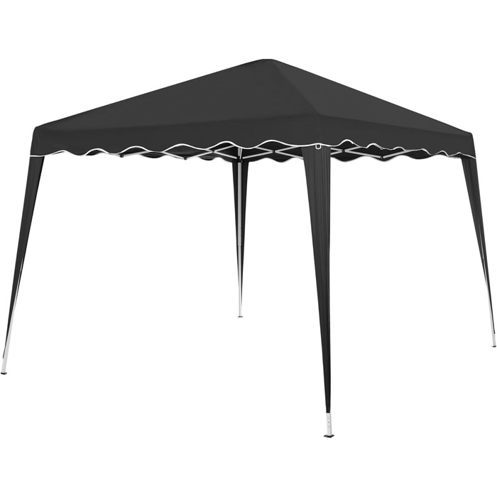 Foldable Gazebo 3x3m incl. Bag | Water-resistant, UV 50+ Protection | Pop-Up Tent, Foldable Gazebo, Garden Tent, Party Tent, Capri | Click System Metal Frame (Gray)
