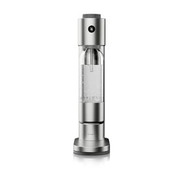WMF Element One: Автоматичний содовий апарат з нержавіючої сталі, 3 рівні газування, лава (срібний) – для приготування газованої води вдома