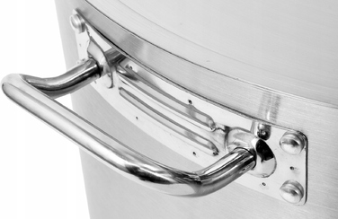 Низька каструля з кришкою, нержавіюча сталь 21/0, 24x11 см, 5 л YATO YG-00041