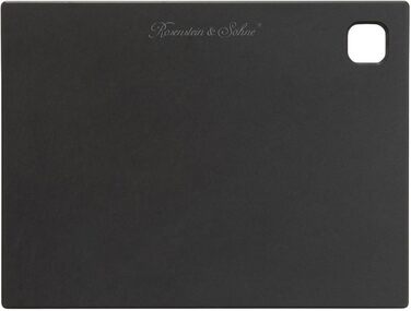 Rosenstein & Söhne Cutting Board: Wood fiber cutting board, dishwasher-safe, black, 20 x 15 x 0.6 cm (Food preparation cutting board, kitchen vegetable boards)…