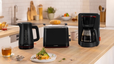 Тостер Bosch TAT3M123, чорний, 950 Вт