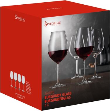 Шампанські келихи Spiegelau Salute, 210 мл, набір 4 шт, з кришталевого скла, для шампанського та ігристих вин