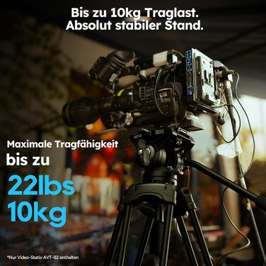 Штатив відео SIRUI з пливним кріпленням 190 см, професійний, для камер, відеокамер, DSLR, алюміній, вантажопідйомність 10 кг (AVT-02)