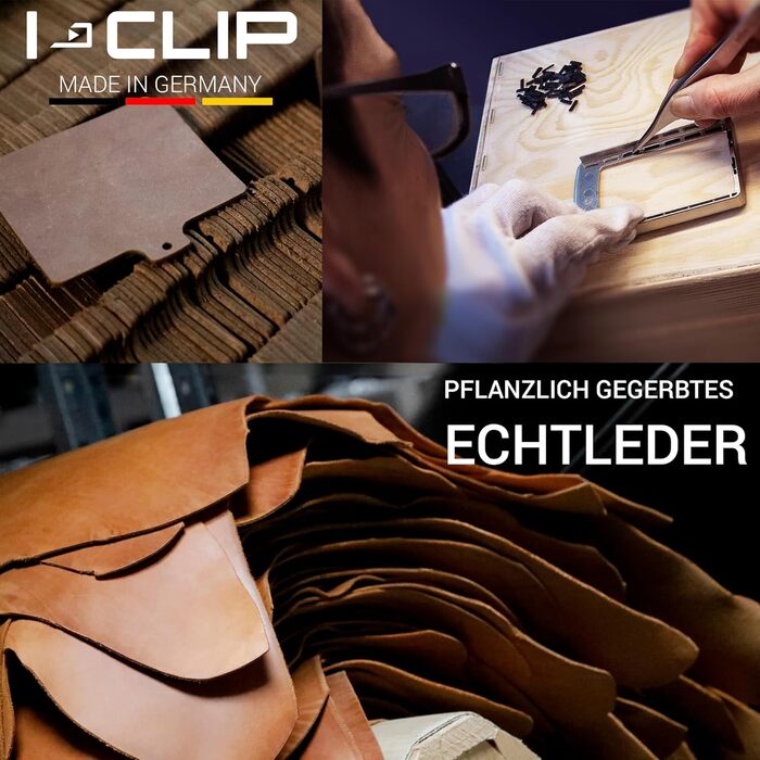 I-CLIP Original Mini Wallet with Money Clip - Slim Wallet - Small Wallet - Premium Wallet - Card Holder - Pure Black