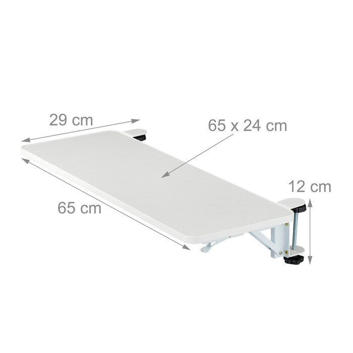 Relaxdays Desk Extension for Clipping On