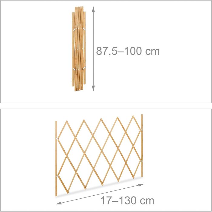 Захисне ґратка для собак Reaxdays: перегородка для дверей та сходів, розсувна, до 116,5 см, 82,5 см висота, натуральне дерево (XL)