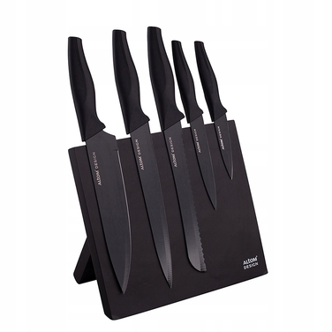 Набір ножів у коробці Altom Design Black, 5 предметів