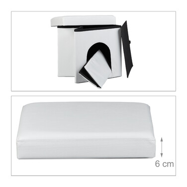 Relaxdays Dog Box Seat Stool