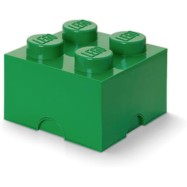 LEGO коробка для зберігання, 4 шипи, 5,7 л, темно-зелена, стійка до штабелювання