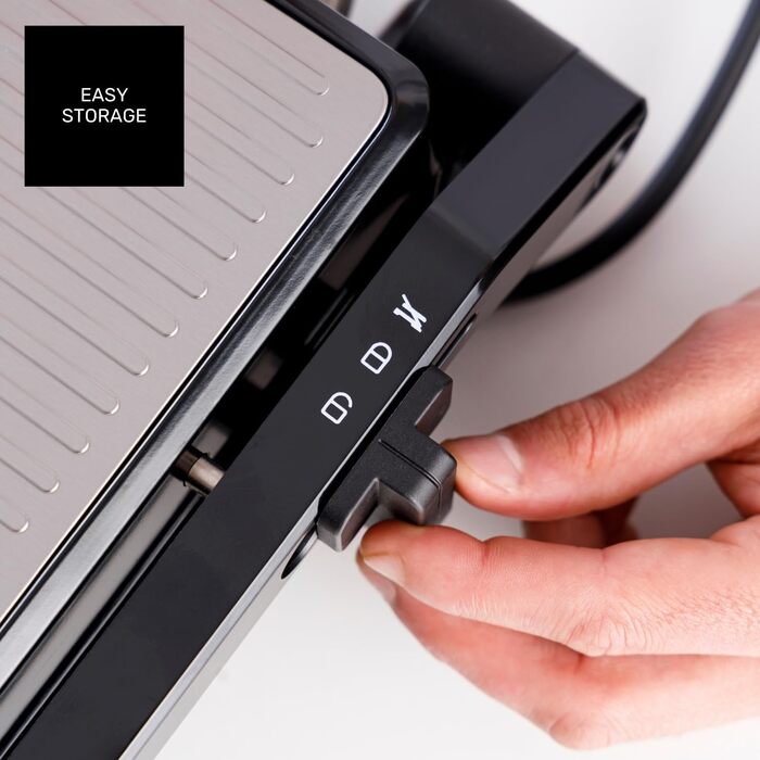 Taurus Electric Contact Grill GR1500X | 1500W | Non-Stick Plates | Adjustable Thermostat | Square Grill Plates