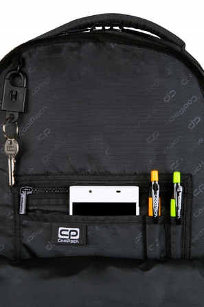 Шкільний багатокомпартментний рюкзак CoolPack, чорний, 30 л
