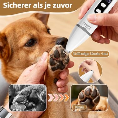 Машина для стрижки собак та котів ETACCU 4-в-1 з LED-дисплеєм, тример для лап, шліфувальник кігтів