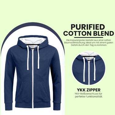 Чоловічий худі Banqert | Бавовна преміум-якості | Різні кольори, в тому числі синій