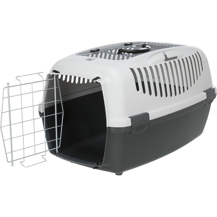 Тріксі переносна клітка Capri Open Top, сіра, розмір S (40x38x61 см), 1 шт.