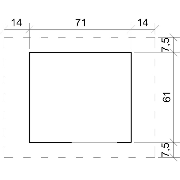 Будка для собак Outdoor маленьких порід – дерев'яна будка для собак, водостійкий дах 76 x 99 x H80 см, розмір S, Timbela M401-1 розмір M, натуральне дерево