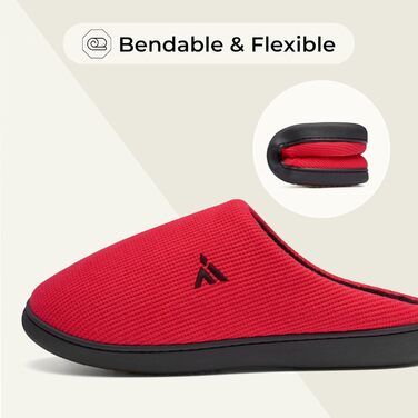 Тапочки зимові Mishansha для чоловіків та жінок, м'які, зручні, з пам'яттю, розмір 36-48 (EU), червоні